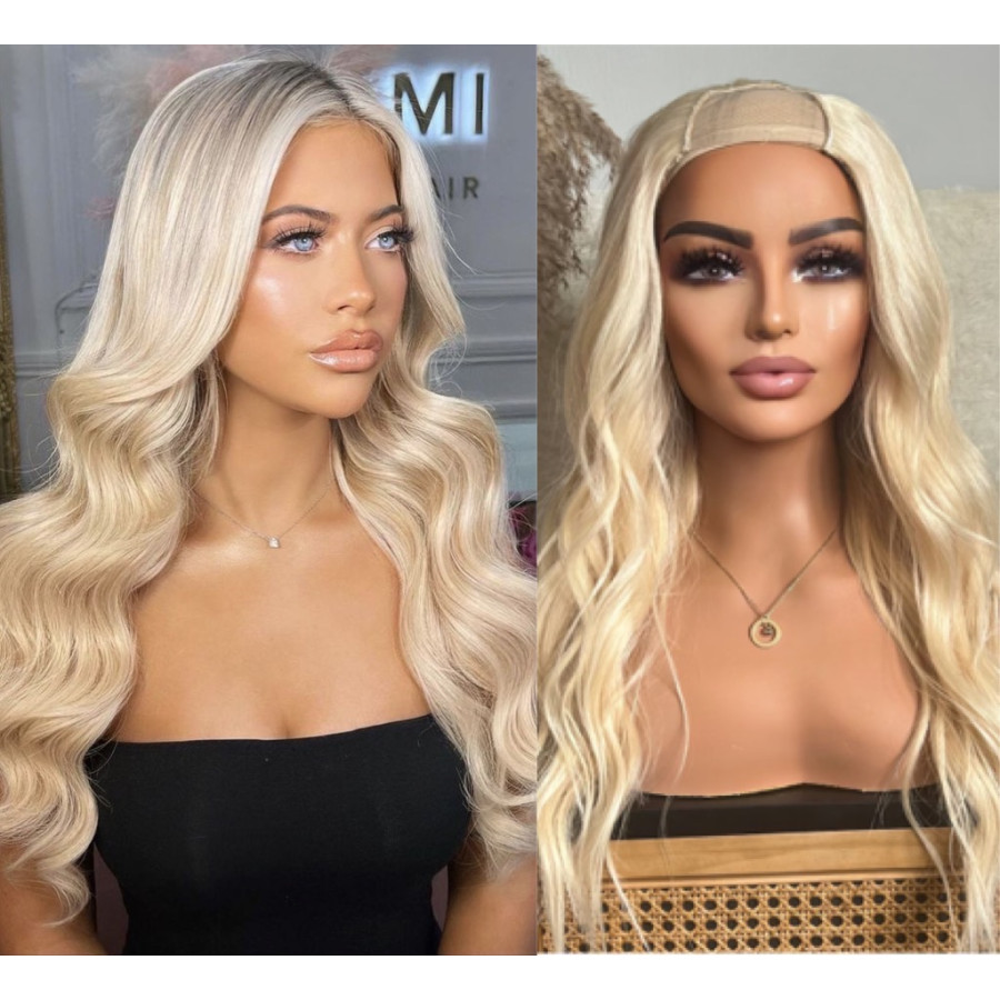 Extensii Front Lace (Semiperuca) DeLuxe Blond Platinat